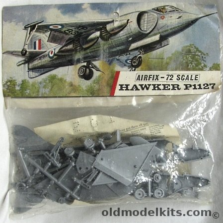 Airfix 1/72 Hawker P1127 (Harrier) - Bagged, 113 plastic model kit